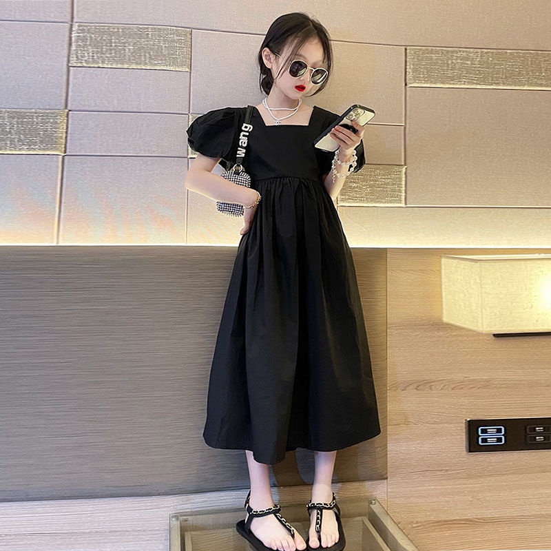 [Ready Stock] 3-14 years old girls girls dress summer 2022 new middle and large children's skirts gi