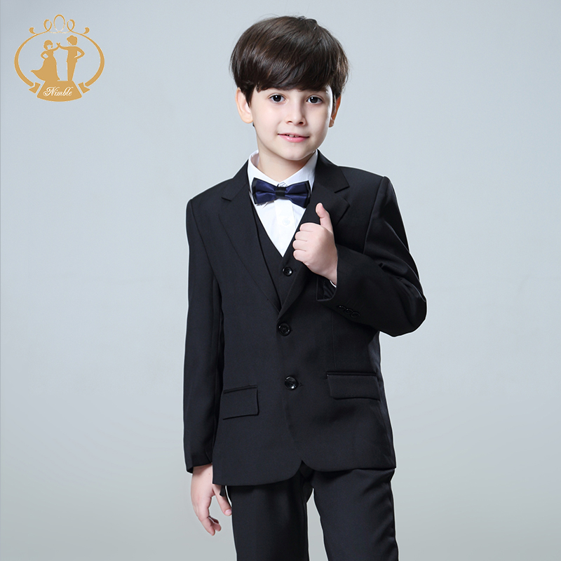 Nimble Boys Black Kids Boy Suits For Weddings Prom