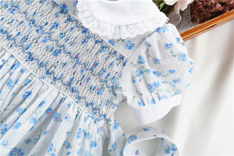 smocked girls summer dresses flower floral baby fr