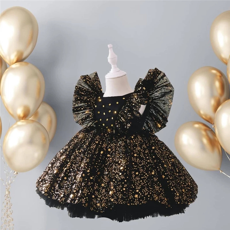 New 2022 Spring Princess Ruffle Sleeve Dress For G