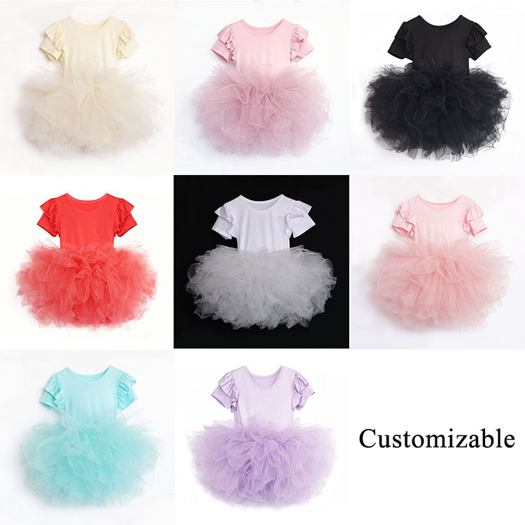 High quality baby pink yarn short sleeve spring gi