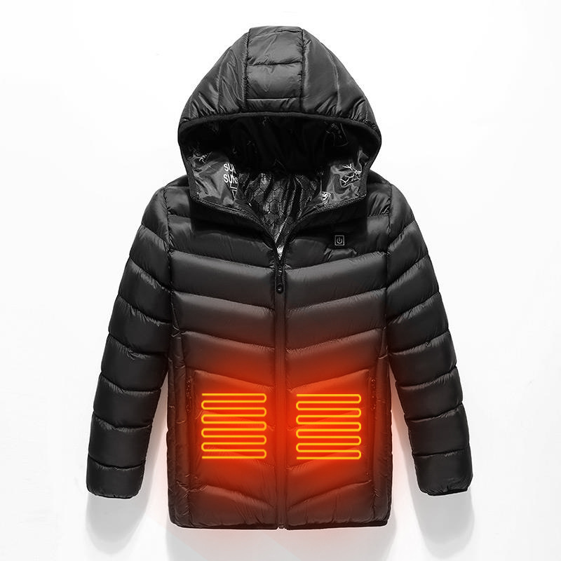 Child Winter Heated Coat Thermal Vest Cotton-padde
