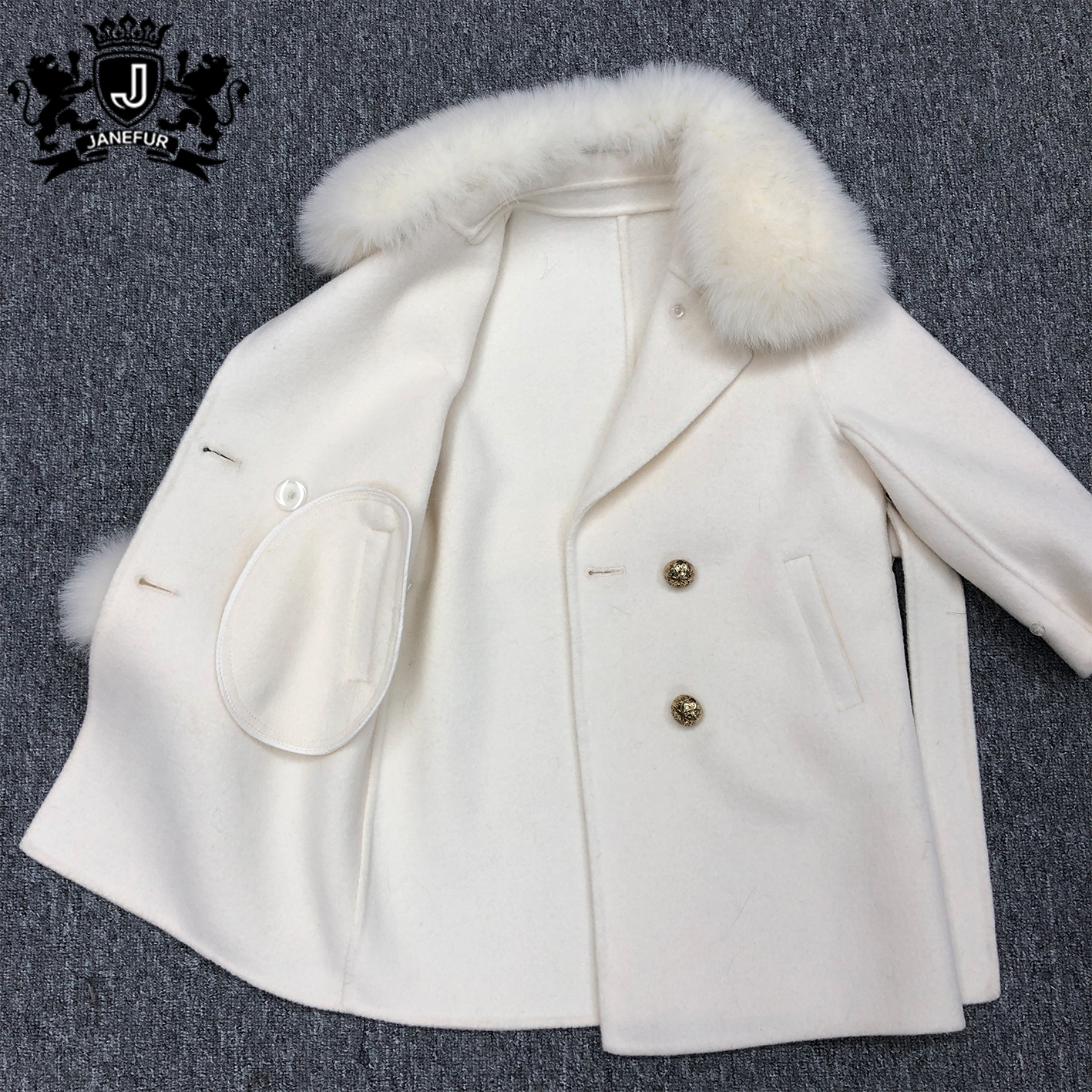 Janefur Winter Warm Kid's Cashmere Coat Parent-Chi