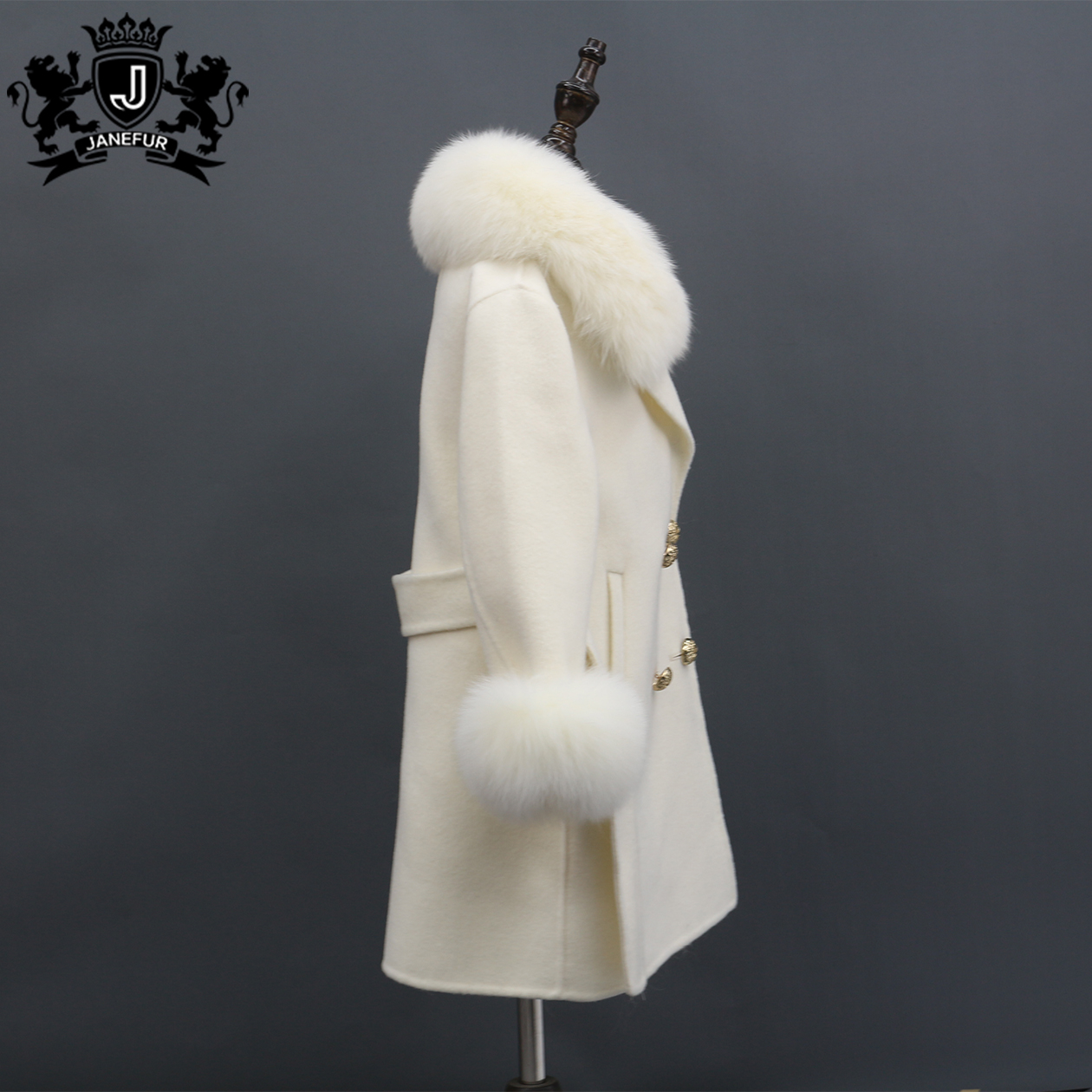 Janefur Winter Warm Kid's Cashmere Coat Parent-Chi