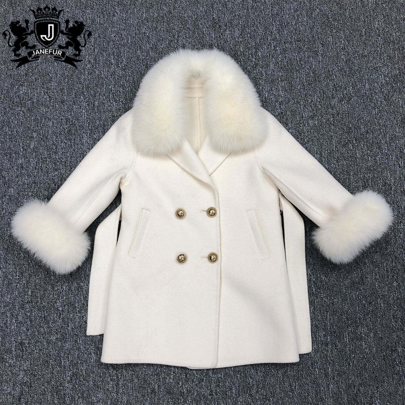 Janefur Winter Warm Kid's Cashmere Coat Parent-Chi