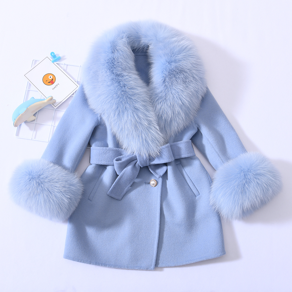 OEM Hot Selling Child Double Faced 100% Real Fox F