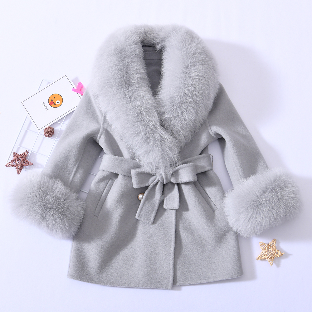 OEM Hot Selling Child Double Faced 100% Real Fox F