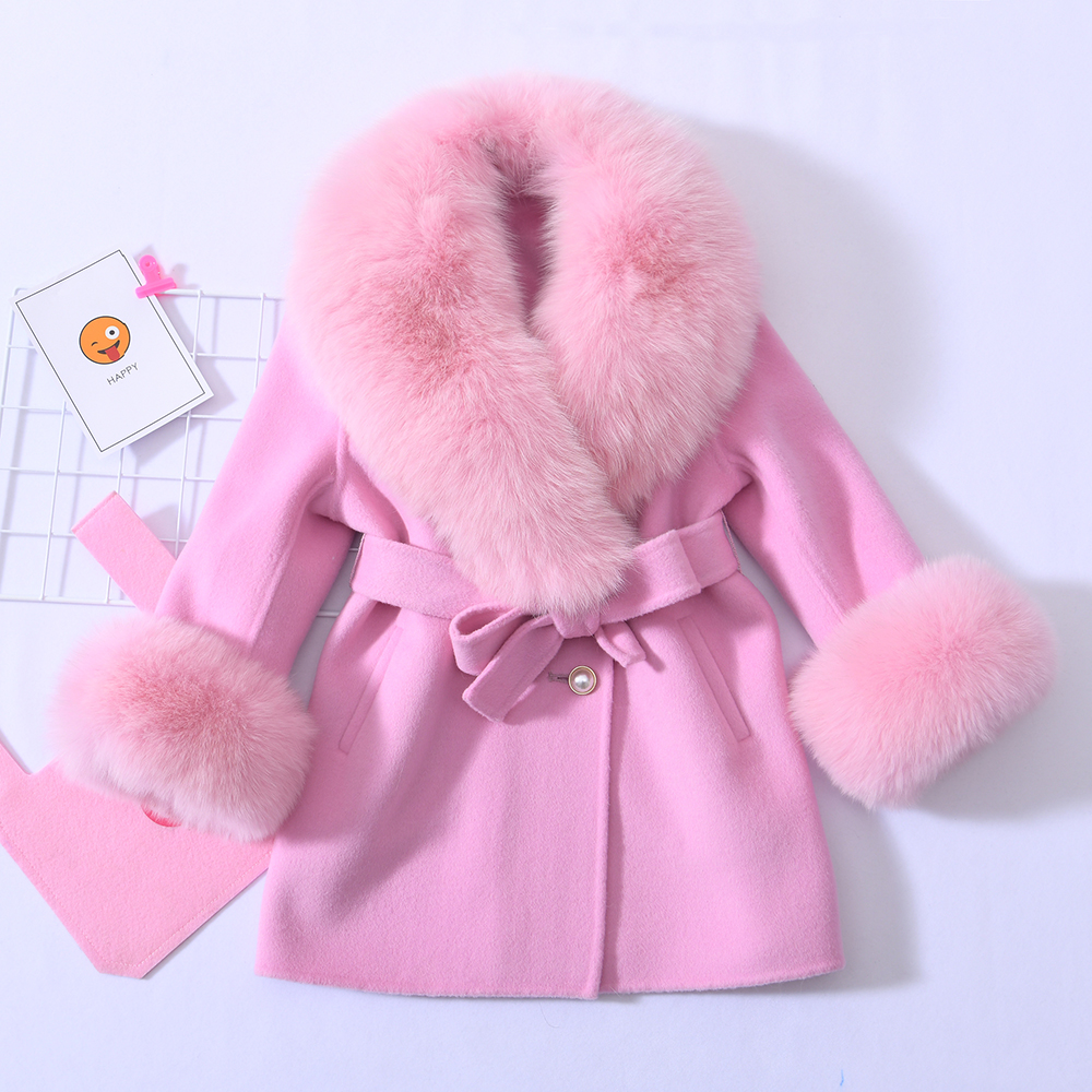 OEM Hot Selling Child Double Faced 100% Real Fox F