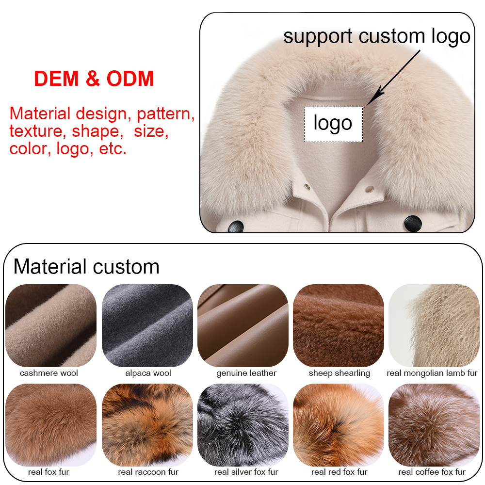 OEM Hot Selling Child Double Faced 100% Real Fox F