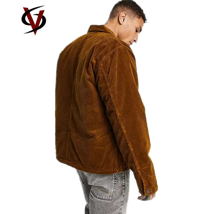 Regular Fit Button Placket Spread Collar Coat Men'