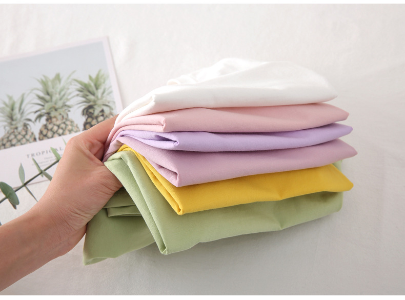 2022 Summer new children solid color top kids baby
