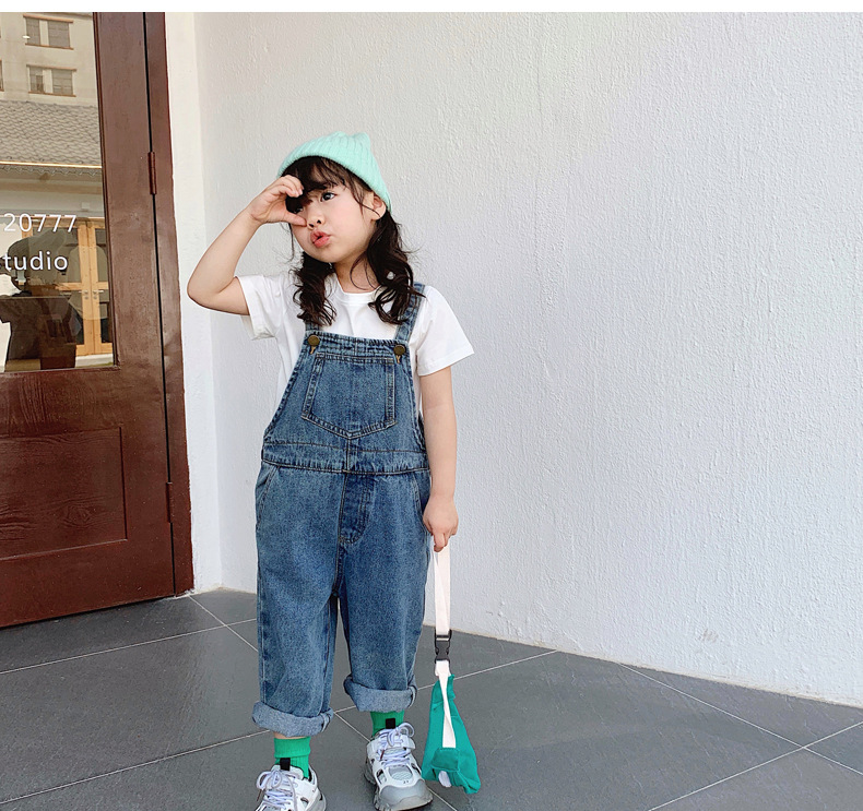 2022 Summer new children solid color top kids baby