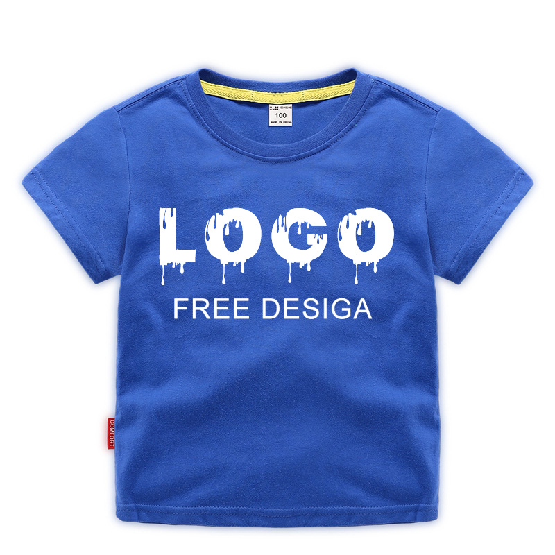 Custom Blank Children's boys round neck tshirts Su