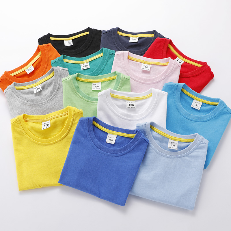 Custom Blank Children's boys round neck tshirts Su