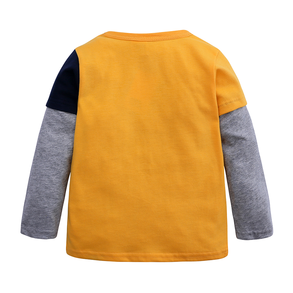 Round neck cartoon dinosaurs boys t shirt baby lon