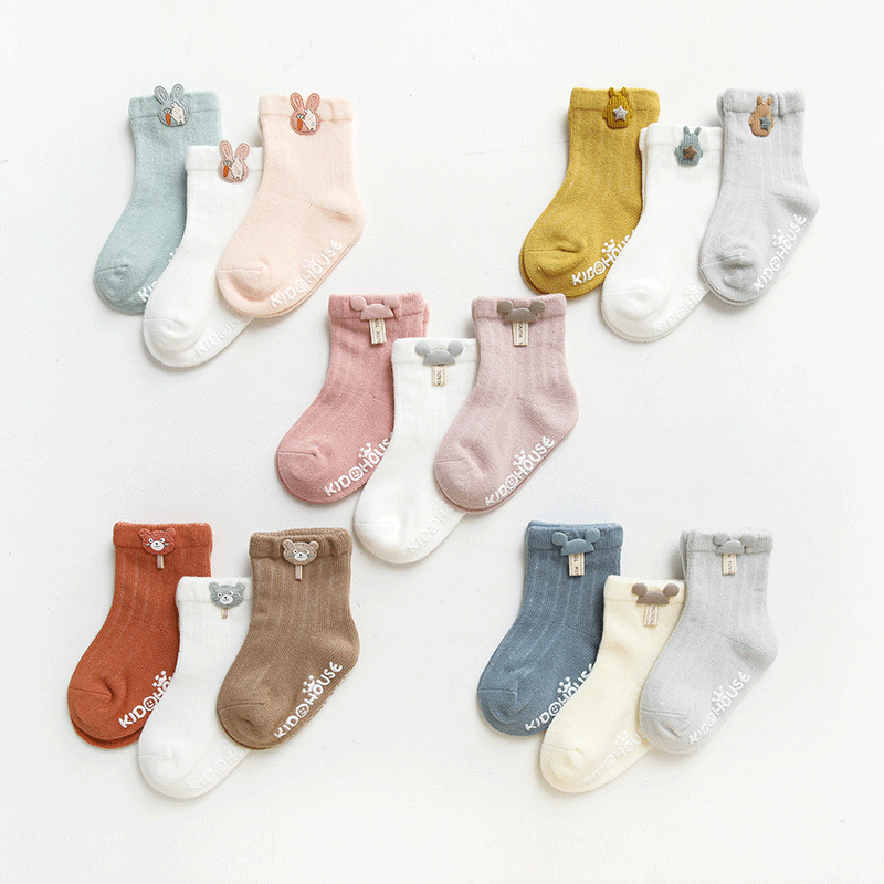 Custom New Born Toddlers Combed Cotton Child Ankle