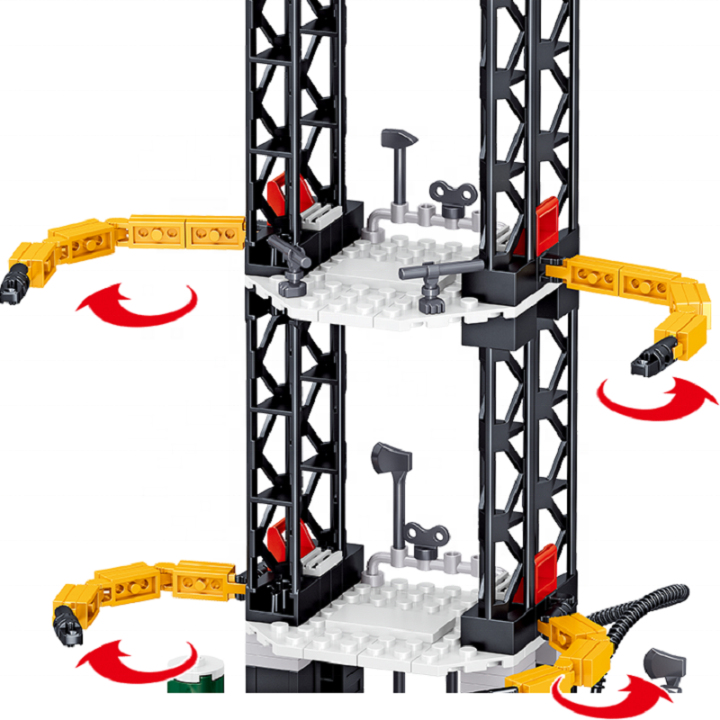 Zhegao 703PCS Long March 2F Space Rocket 3D Model 