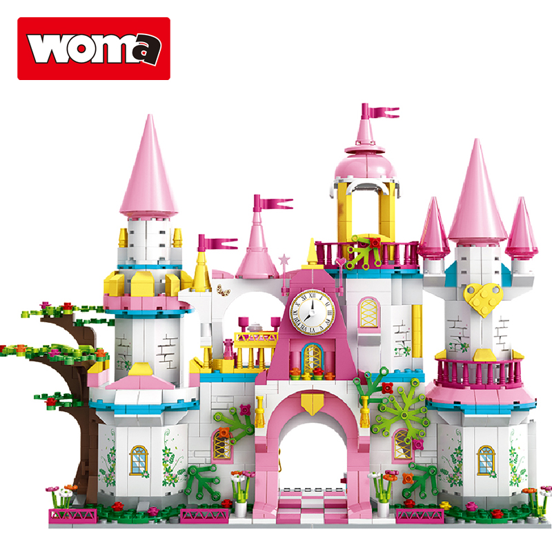 WOMA TOYS Girls Princess Castle House Building Blo