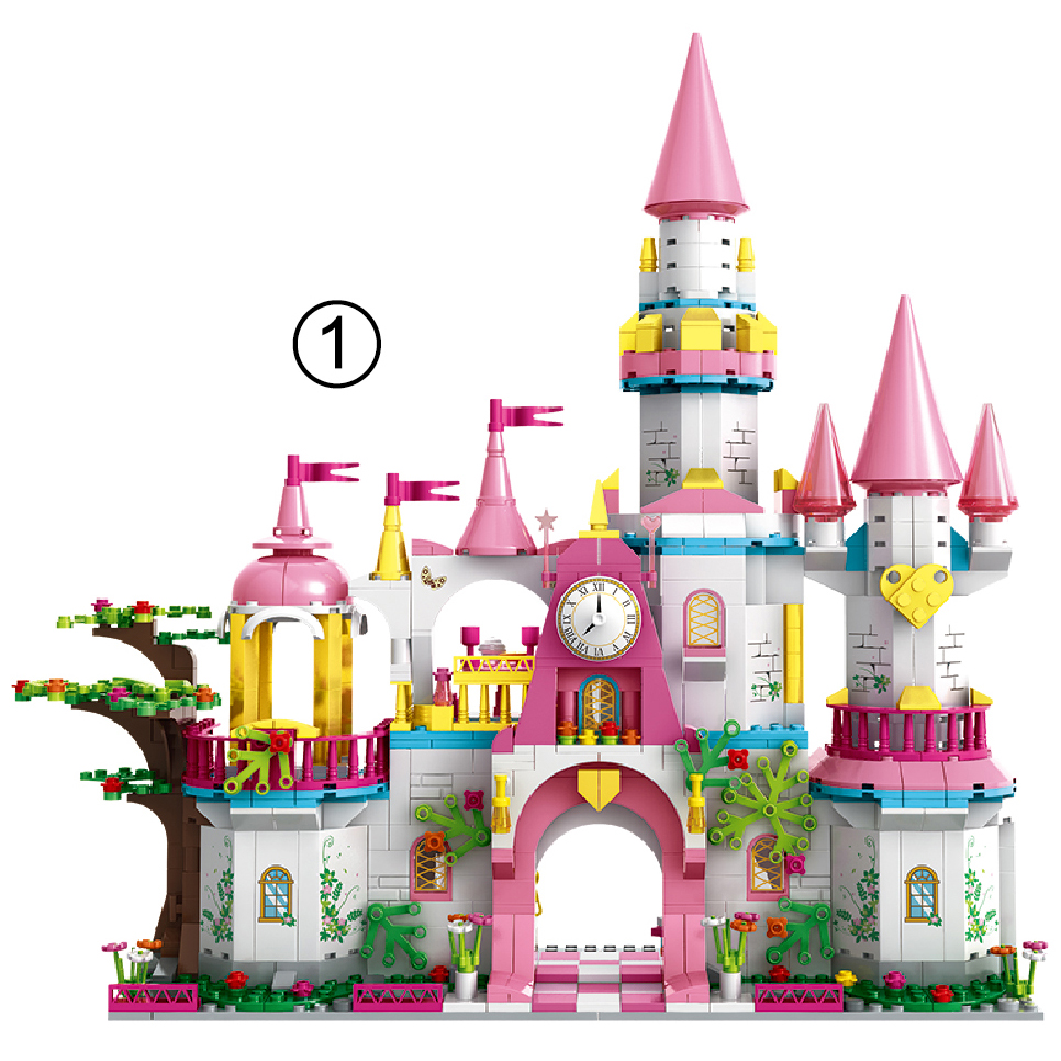 WOMA TOYS Girls Princess Castle House Building Blo