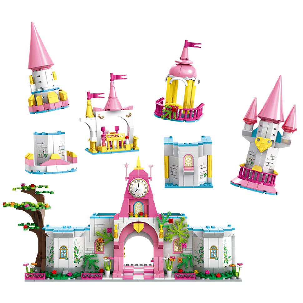 WOMA TOYS Girls Princess Castle House Building Blo