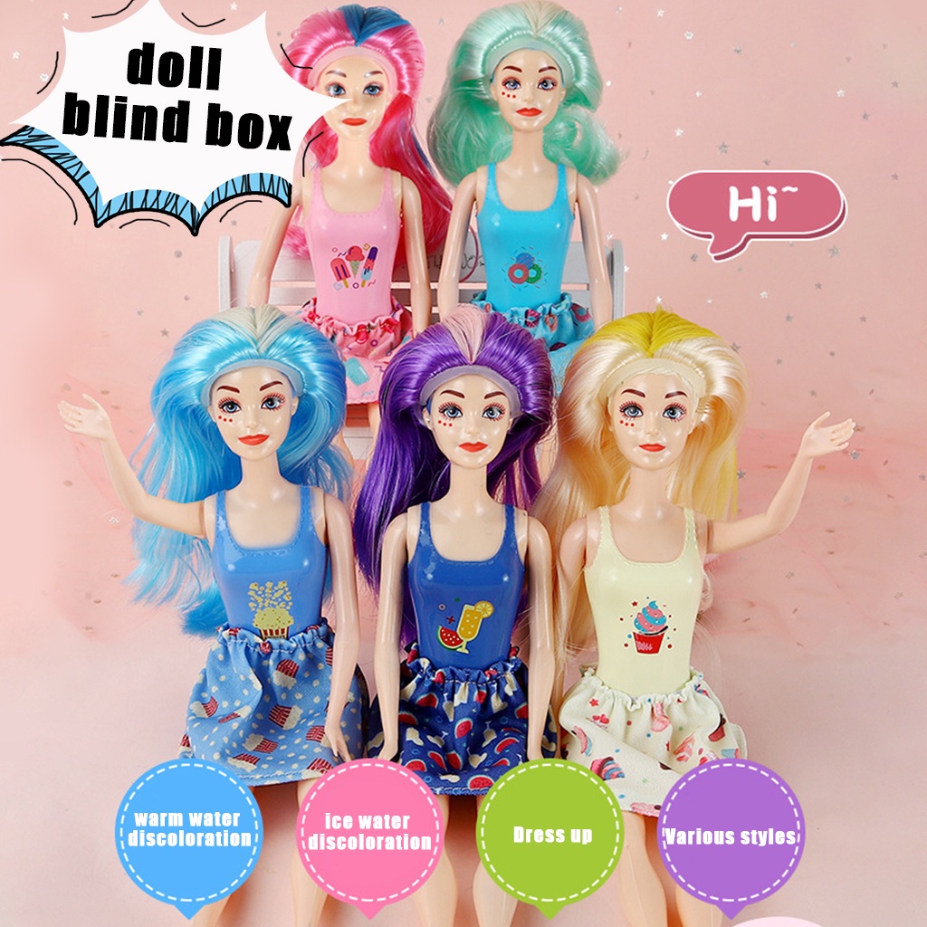 Surprise Color Change Dolls with 7 Surprises Including Including Outfit, Accessories Gift for Kids