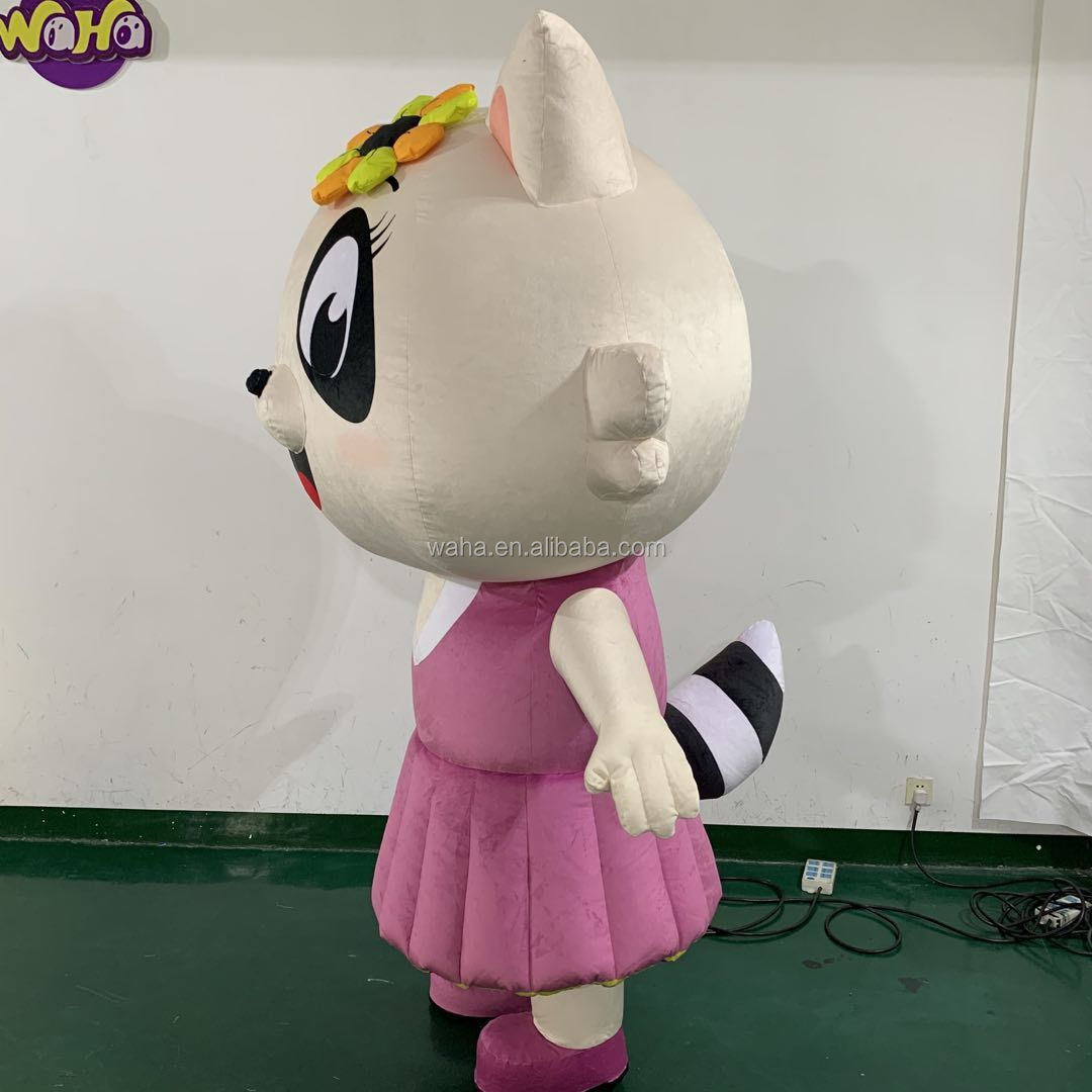 WAHA Enjoyment CE inflatable raccoon cartoon costume for event cute raccoon Cosplay Fancy Dress