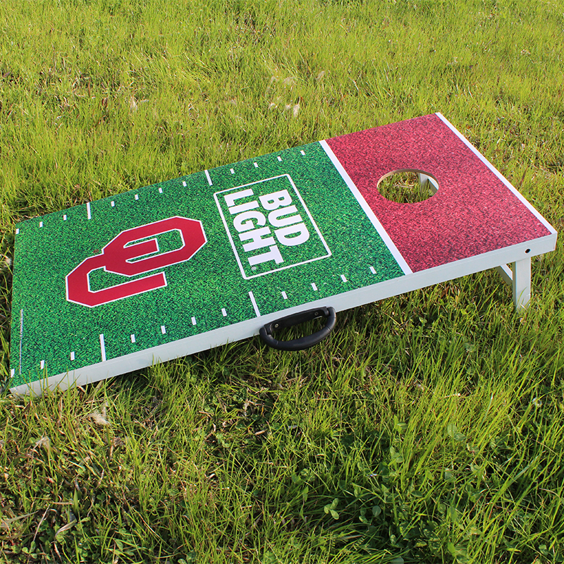 Wooden toy Corn hole board sand bean bag toss game