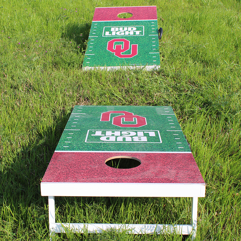 Wooden toy Corn hole board sand bean bag toss game