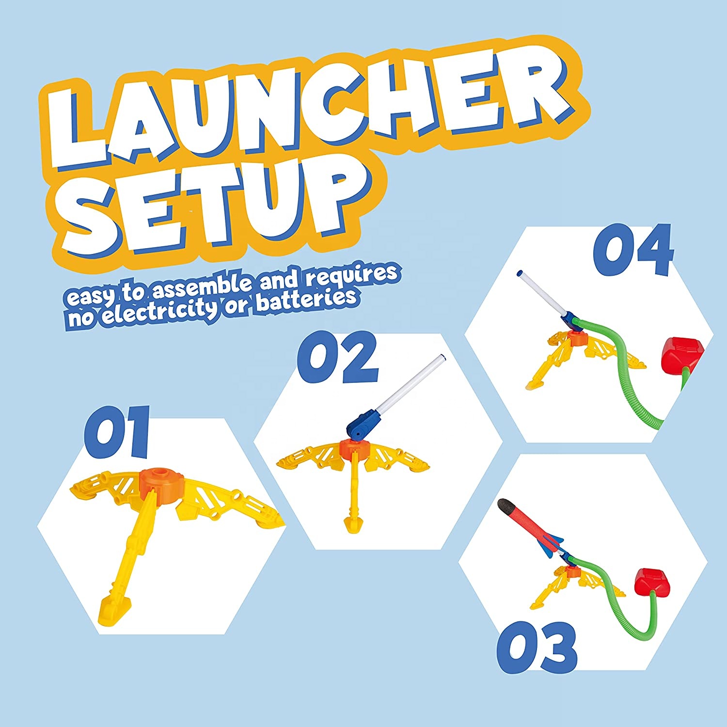 Hot Selling EVA Foam Rocket Launcher For Kids Rock