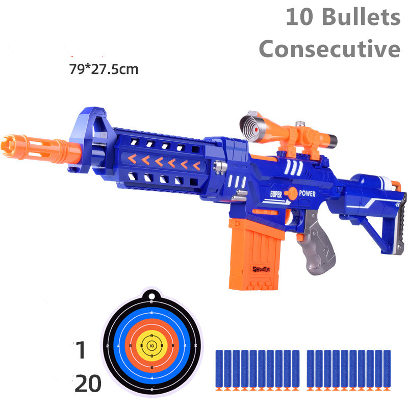 Blaster Gatling Toy Gun for Kids Electric Motorize