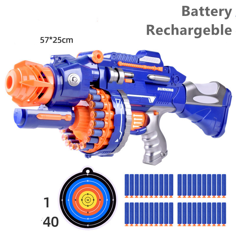 Blaster Gatling Toy Gun for Kids Electric Motorize