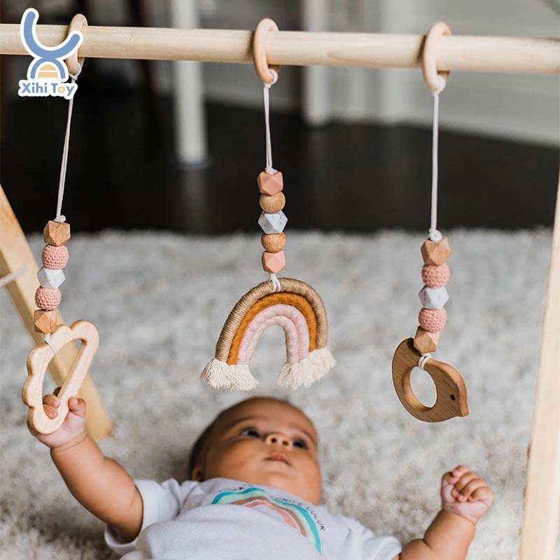 XIHI Foldable Baby Wooden Play Gym Frame Activity 