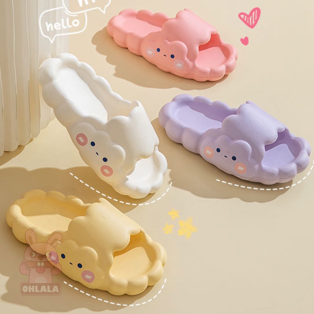 READY STOCKOLL Cloud Cartoon Selipar Kids Wanita Perempuan Women Slipper Kid slipper