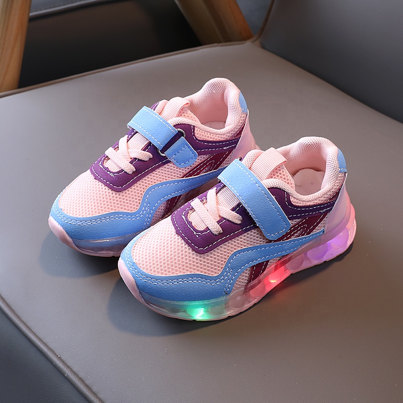 Children Light Sport Shoes Baby Kids Led Flashing 