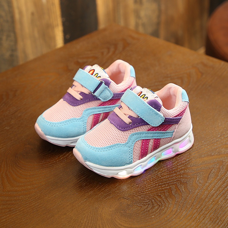 Children Light Sport Shoes Baby Kids Led Flashing 