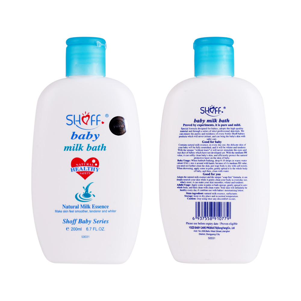 Shoff 200ml baby milk shower gel for all ages