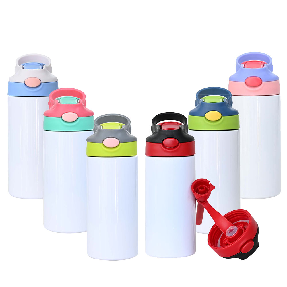 USA warehouse mixed color stainless steel double wall baby sippy cup kids 12 oz sublimation tumblers