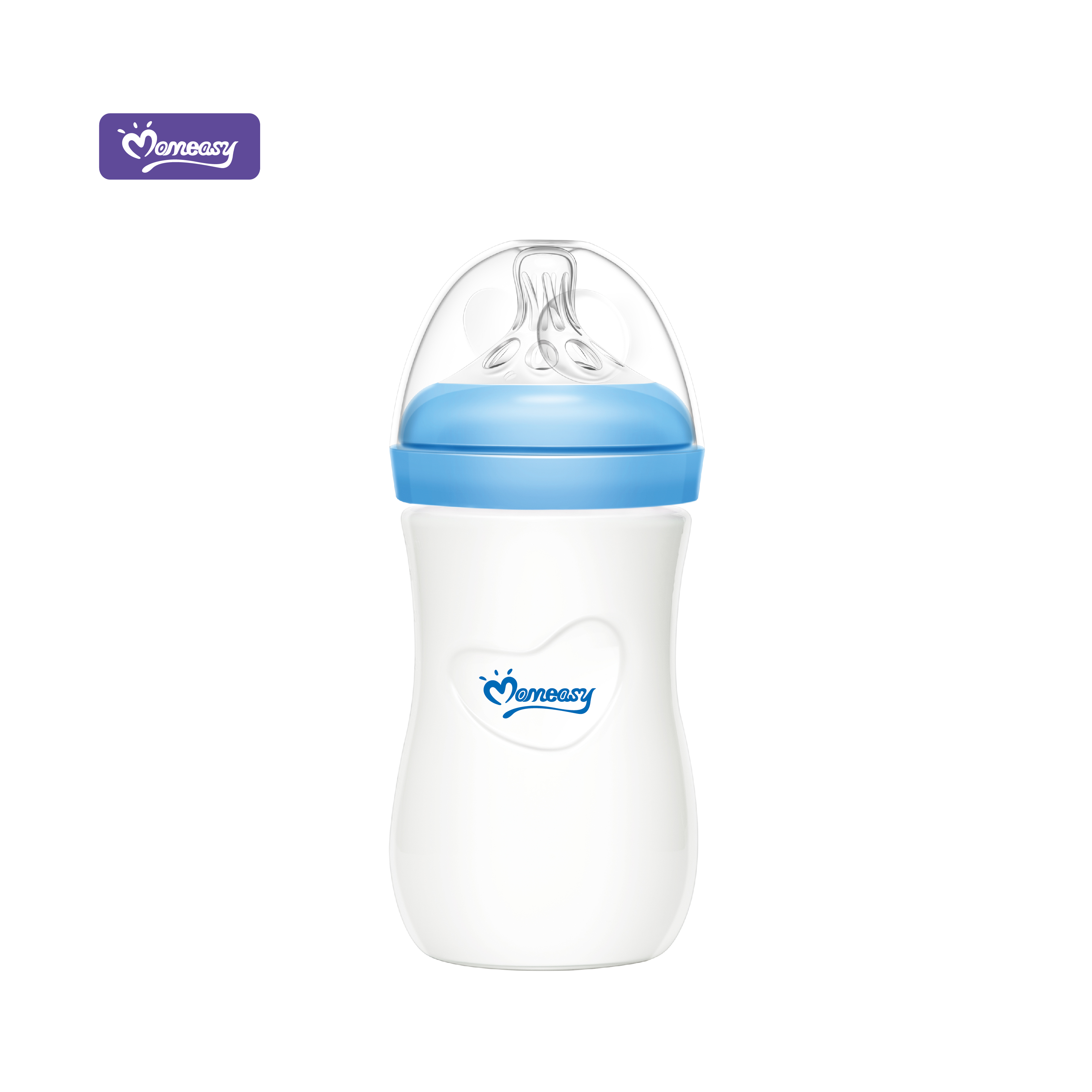 Momeasy Baby 240ml/8oz Wide Neck Glass Feeding Bottle MOQ One Carton Factory Directly Supply