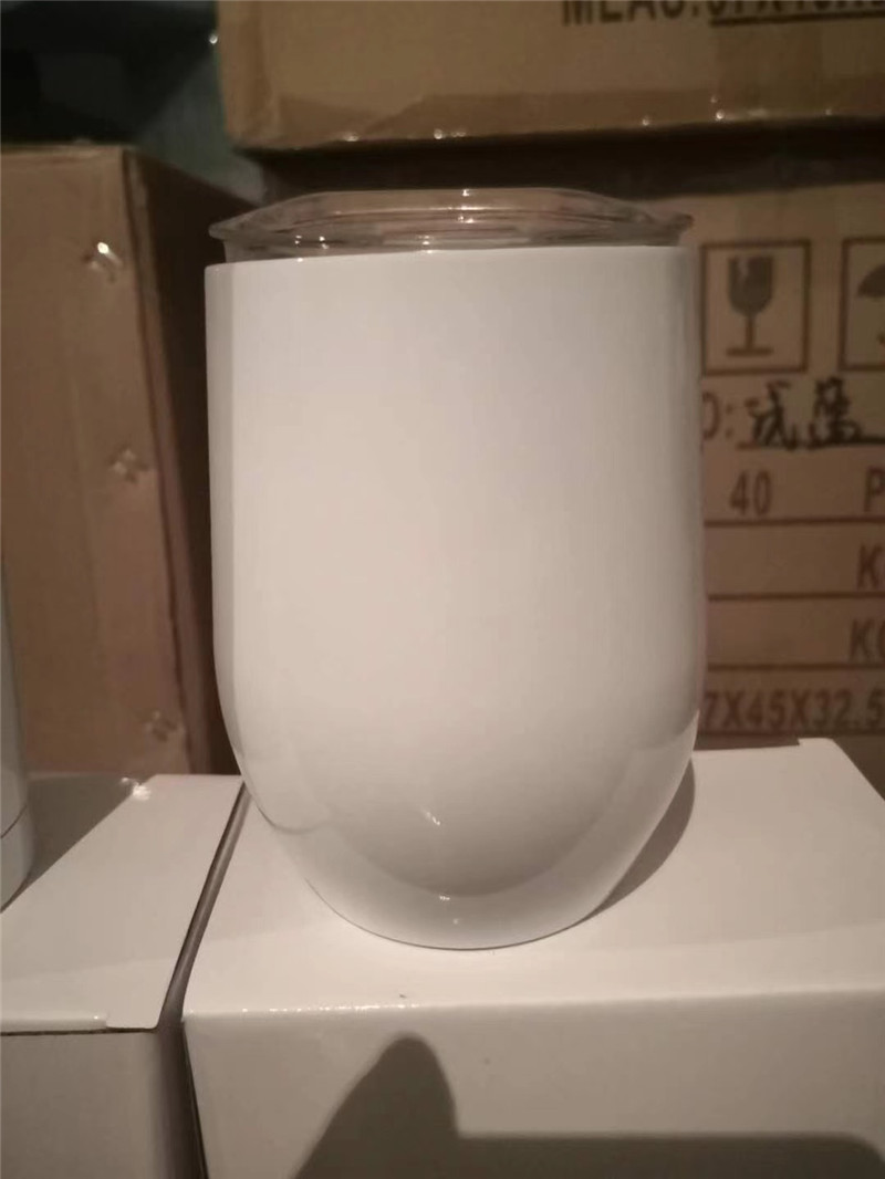 US WAREHOUSE 500ml sublimation tumbler 1 Wine Bottle 2 Egg Shaped Wine Stainless Steel Mugs stainles