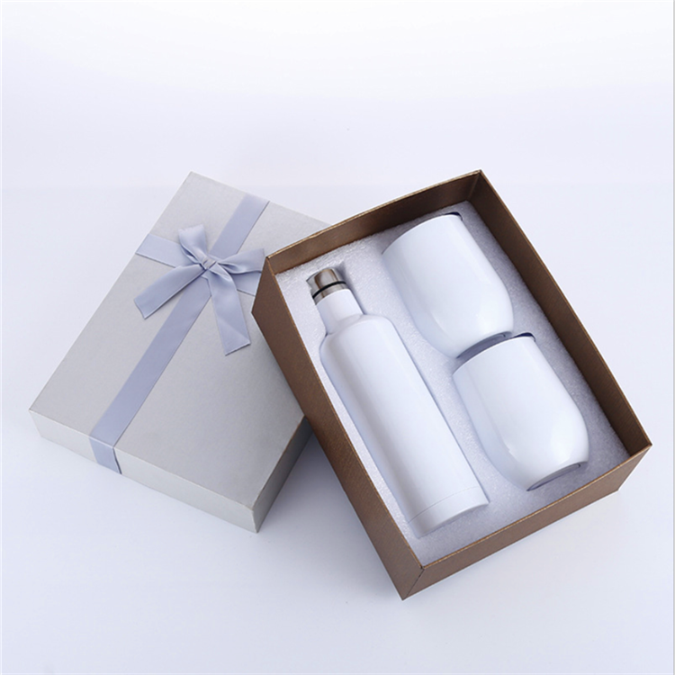 US WAREHOUSE 500ml sublimation tumbler 1 Wine Bottle 2 Egg Shaped Wine Stainless Steel Mugs stainles
