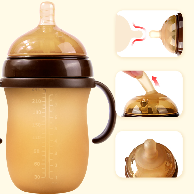 2022 New Silicon Baby Feeding Bottle BPA Free food