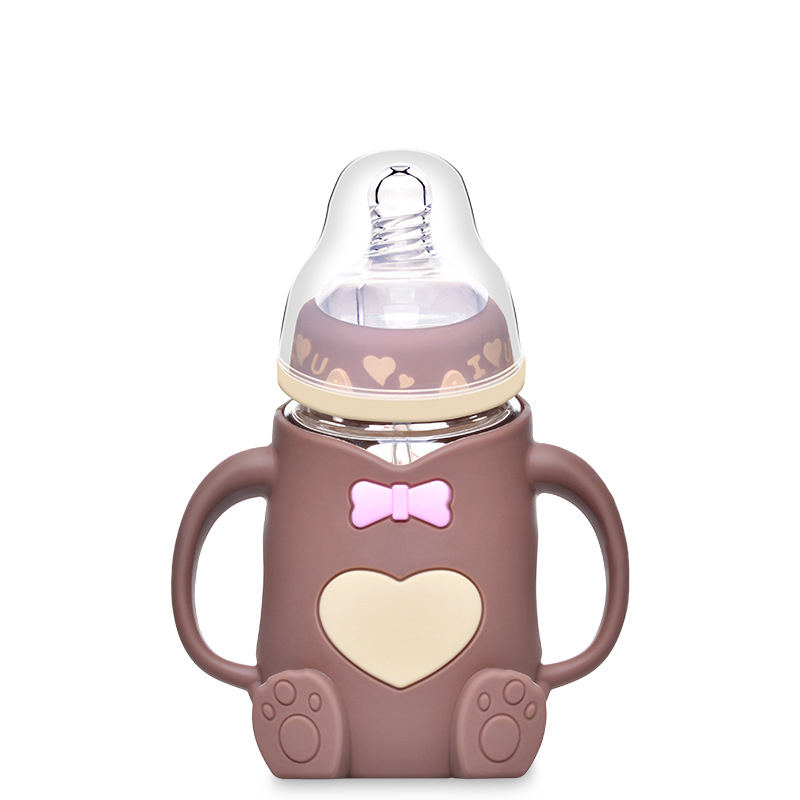 baby feeding bottle glass milk baby bottle 240ml b