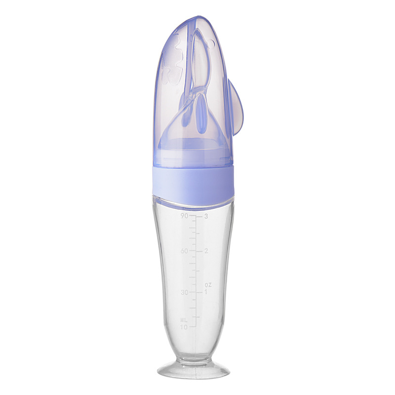 2022 Hot Sale Baby Feeding Bottle With Spoon Food 