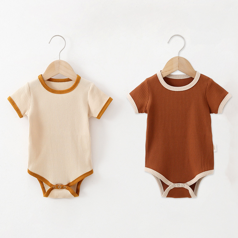 Summer new baby triangle bag fart clothes cotton t