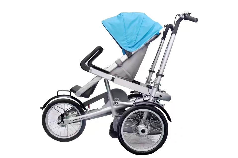 2022 Outdoor Activities Mother Baby parent-child bicycle Foldable 3 Years old Baby Stroller