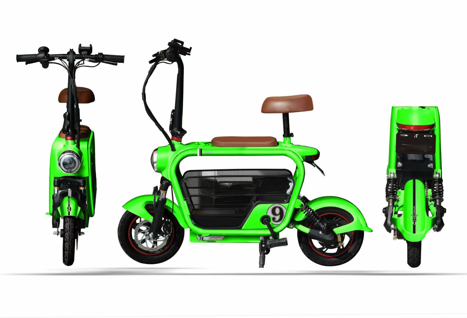 2 Seat Electric Scooter Bicycle 250w 48V lithium battery Adult E City Bike 2 Wheel Mini Two Seat Ele
