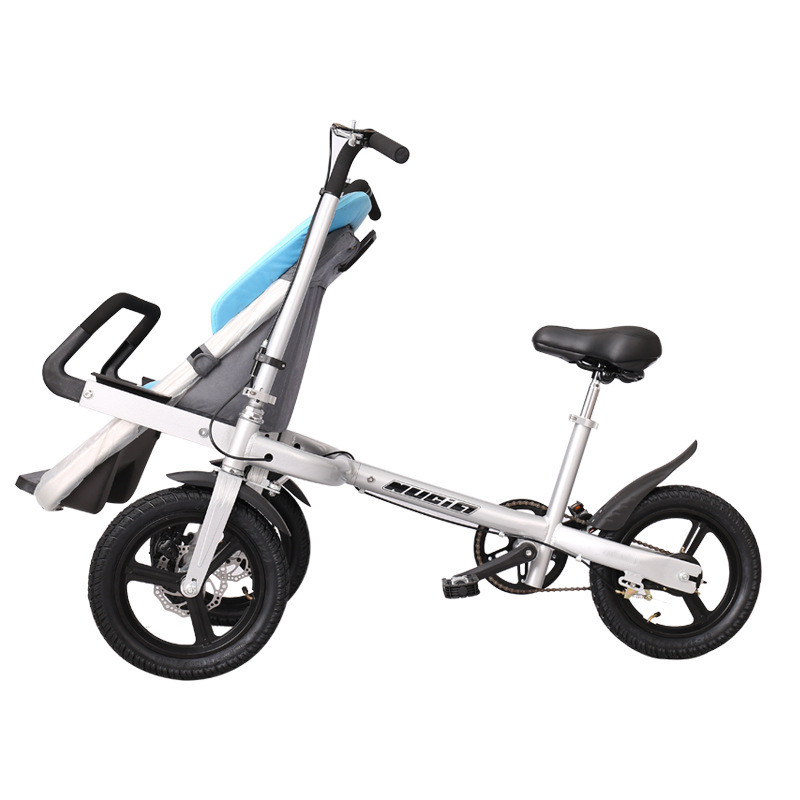 Folding bike style stroller 2 in 1 beach garden parent-baby bicycle mother baby Stroller bike