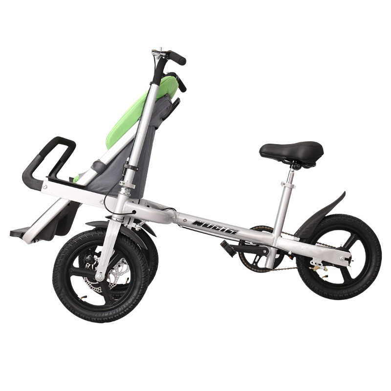 Folding bike style stroller 2 in 1 beach garden parent-baby bicycle mother baby Stroller bike