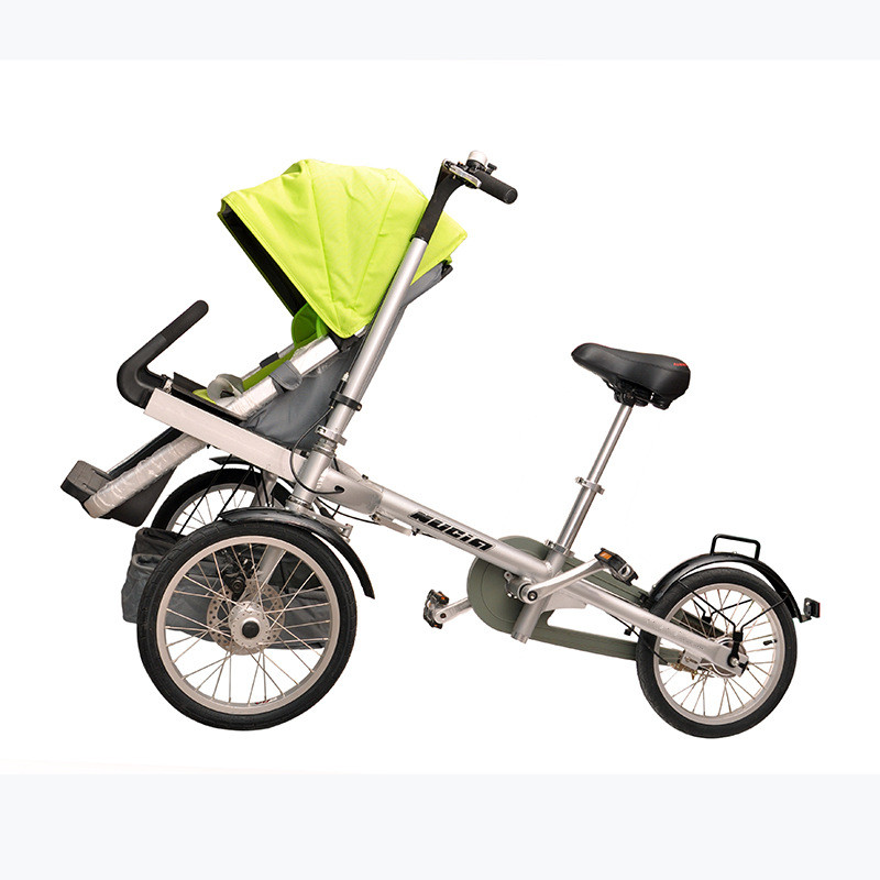 Folding bike style stroller 2 in 1 beach garden parent-baby bicycle mother baby Stroller bike