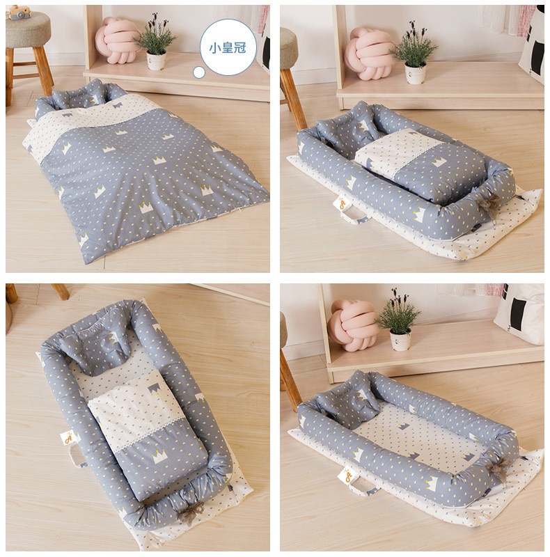 Amiami Newborn Crib Bed Set Infant Bed Baby Nest W